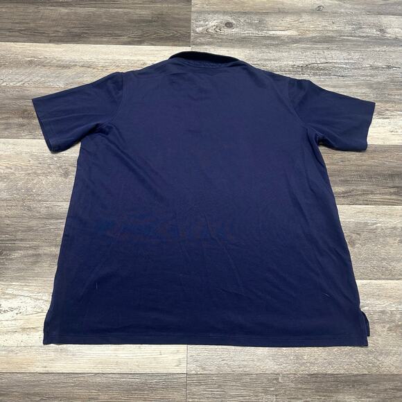 Greyson Navy Blue Mens XL Short Sleeve Luxury‎ Performance Golf Pique Polo Shirt - Picture 3 of 8